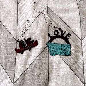 Glacier National Park Ornaments with Box - Brand New